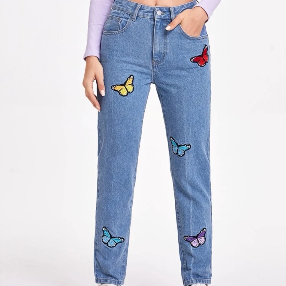 butterfly y2k jeans